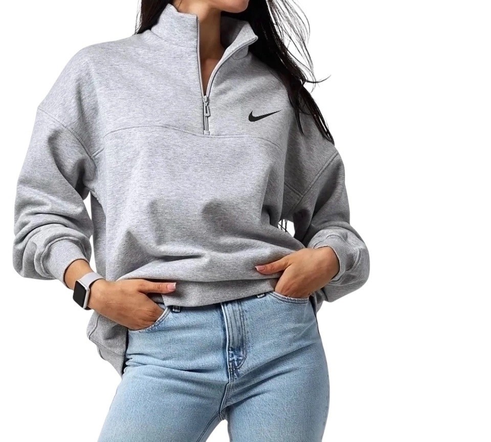 серый свитшот,свитшот оверсайз,свободный свитшот,nike серый укороченный свитшот,свитшот женский nike