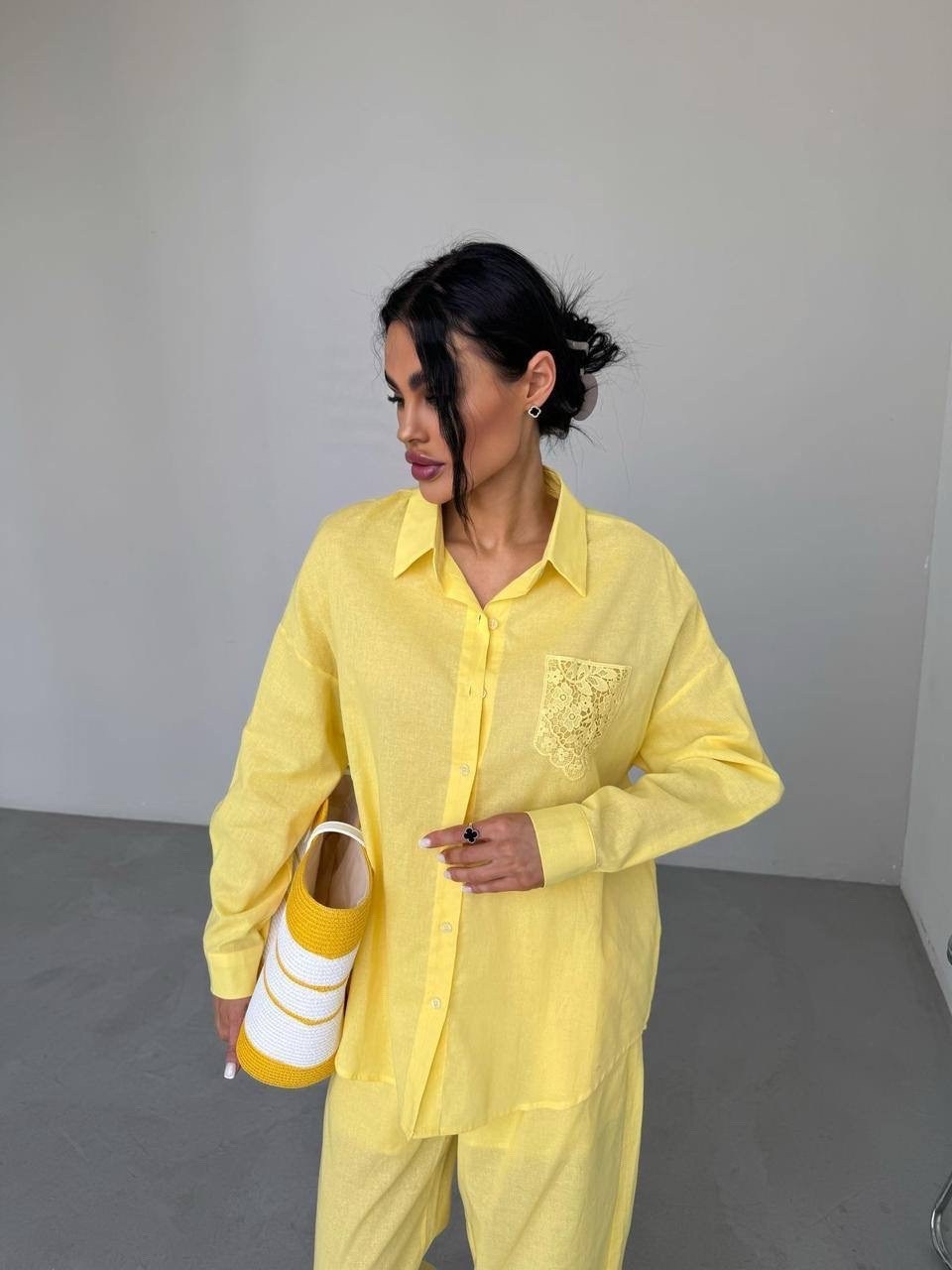 костюм желтый,женские костюмы,рубашка желтая,костюм,рубашка льняная