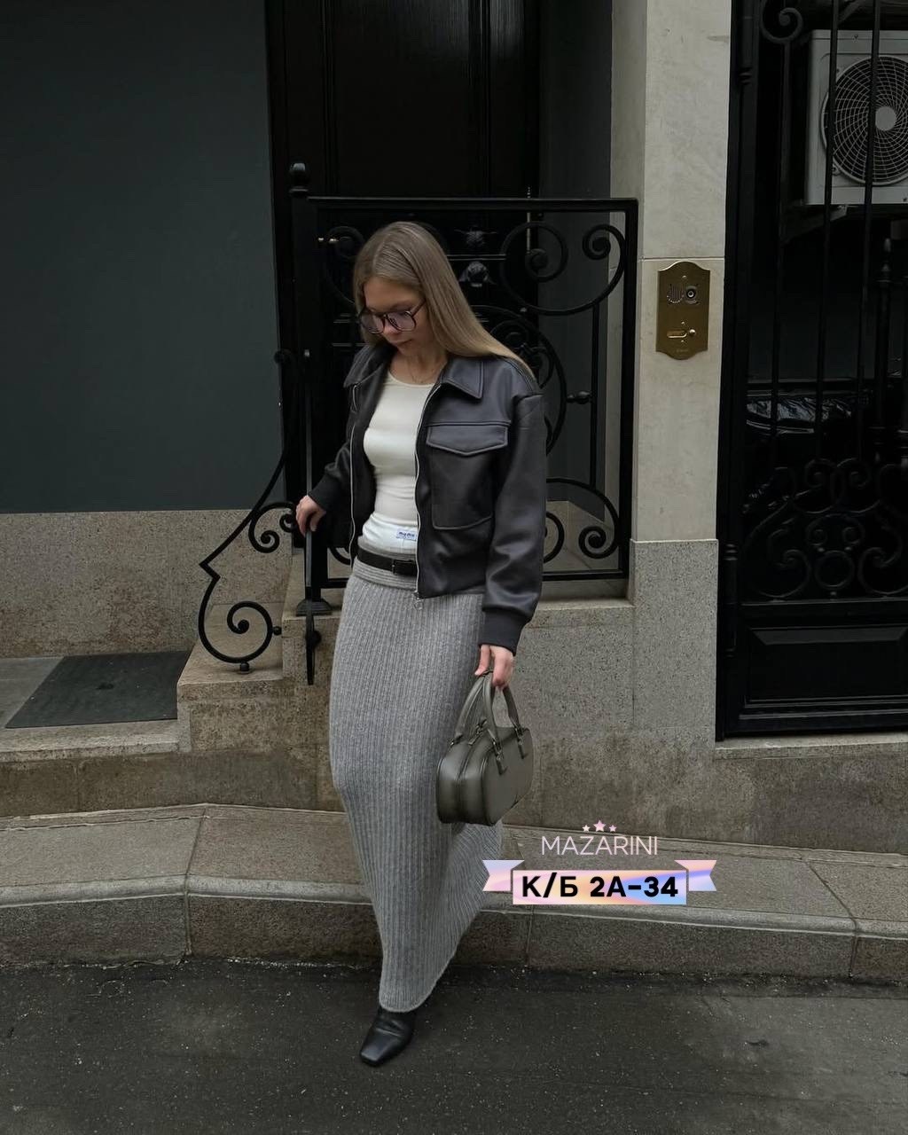 серая юбка,модные образы,кардиган,повседневная одежда