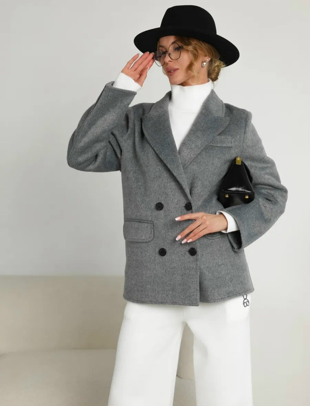 полупальто,пальто двубортное серое из пальтовой шерсти dava 7005,пальто пиджак,пальто dava 7005 серый,серое пальто