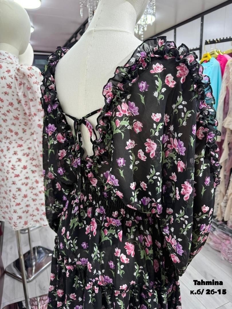 женское шифоновое платье,летнее платье с цветочным принтом,платье женское летнее,платье шифоновое,платье