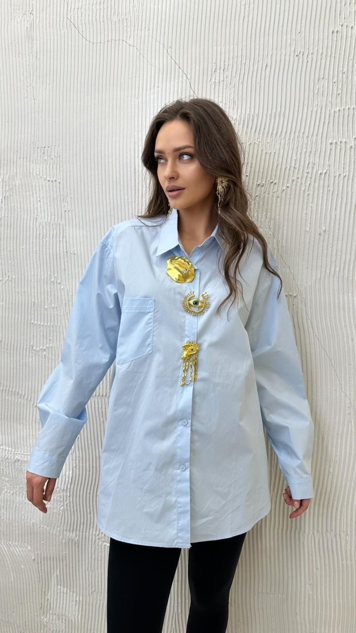 рубашка gizart 15357 голубая,рубашка голубая,женская рубашка,рубашка dilanavip 2062 голубая,рубашка s.o.l o me м-1694 светло-голубая
