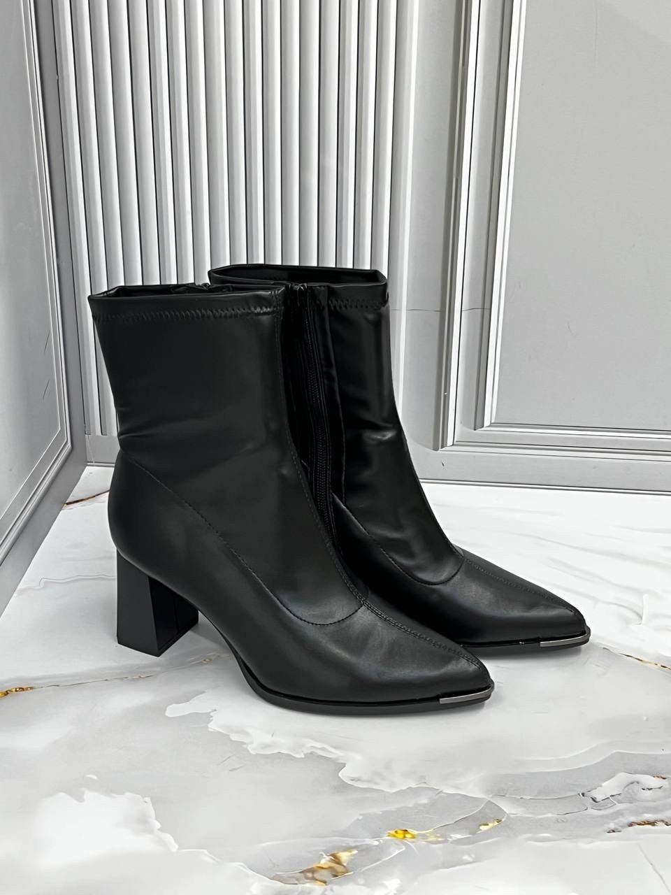 ,ботильоны женские,darja женские ботинки на каблуке с острым носком и молнией сзади muggo черный,ботильоны,полусапоги