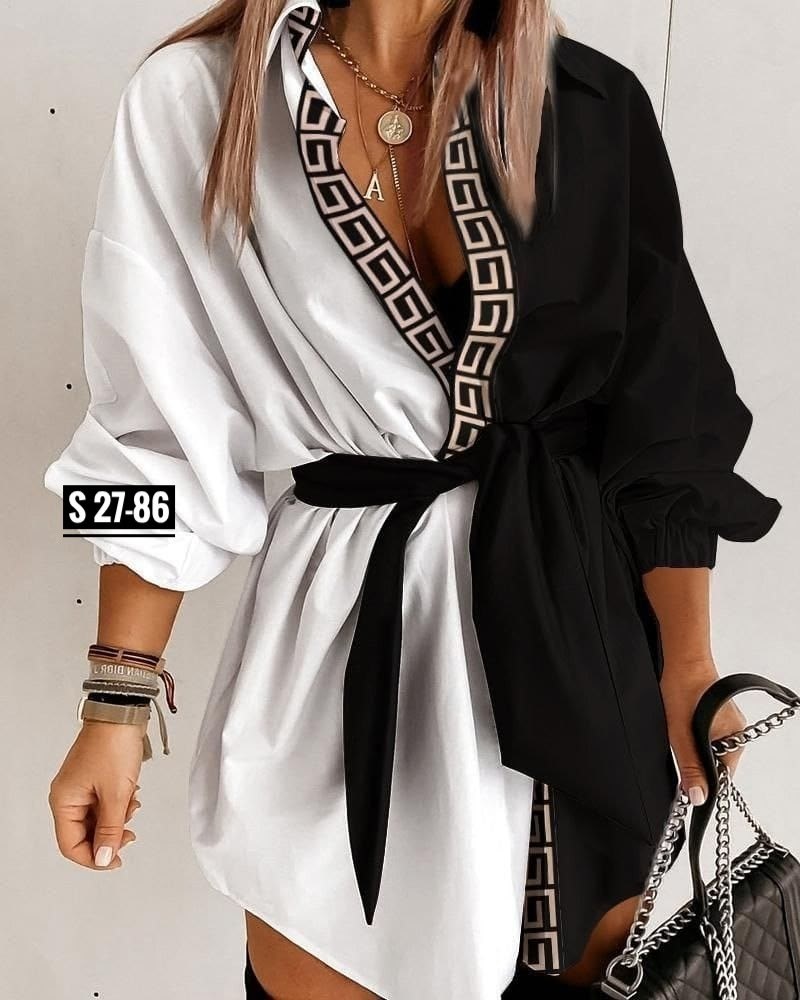 платье рубашка с поясом,туника рубашка женская,платье женское с поясом,белое платье рубашка с черным поясом,платье рубашка женская