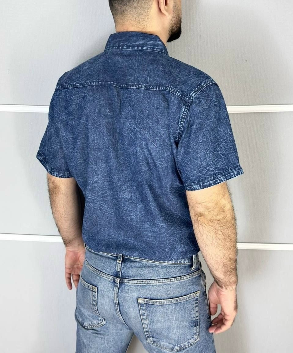 рубашка мужская джинсовая,рубашка мужская,модные мужские рубашки,рубашка мужская с короткими рукавами,рубашка джинса