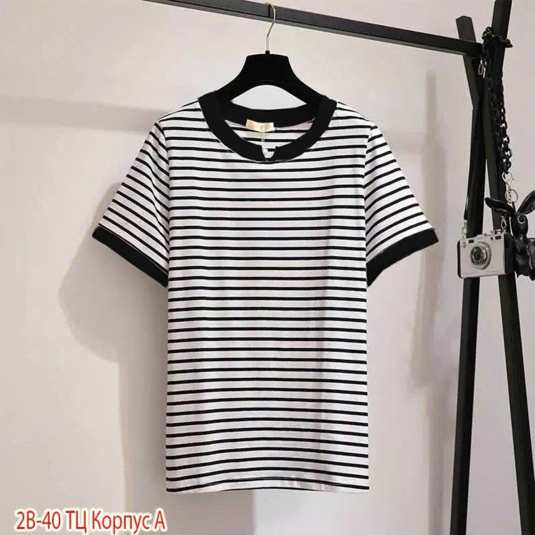 футболка в полоску,футболки комплект,полосатая футболка,футболки женская,свободная футболка в полоску
