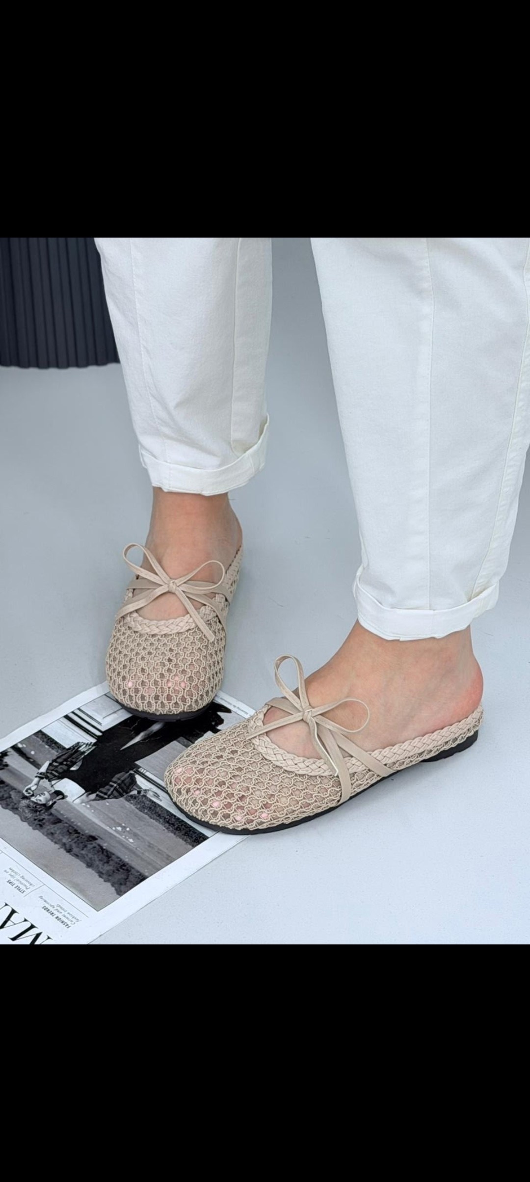 женские тапочки,вязаные тапочки,,летние тапочки,шлепанцы женские с перфорацией