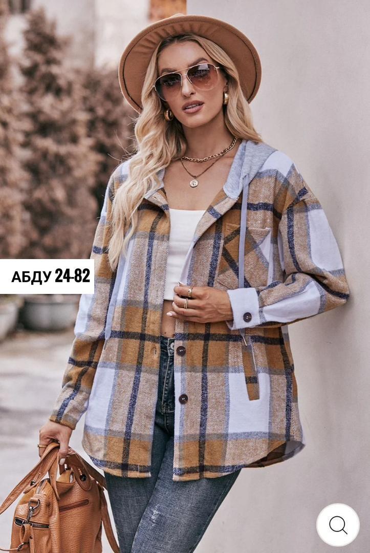 рубашка женская теплая в клетку,рубашка с капюшоном,женская кофта,клетчатая куртка,рубашка женская