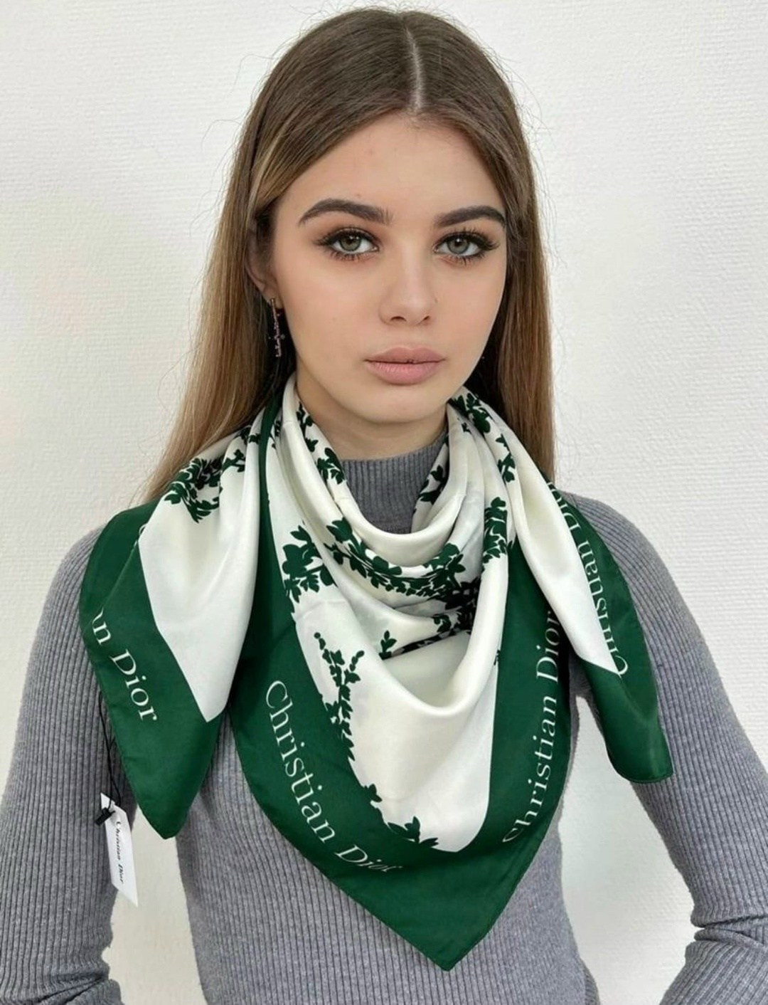 брендовый платок,женские платки,брендовый платок dior,платки шелковые,новинки платок