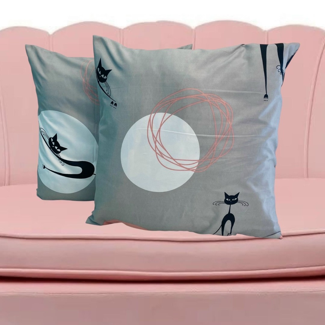 наволочки комплект 2 шт,комплект наволочек,декоративная подушка primavelle кот,наволочка 2 шт,декоративная подушка