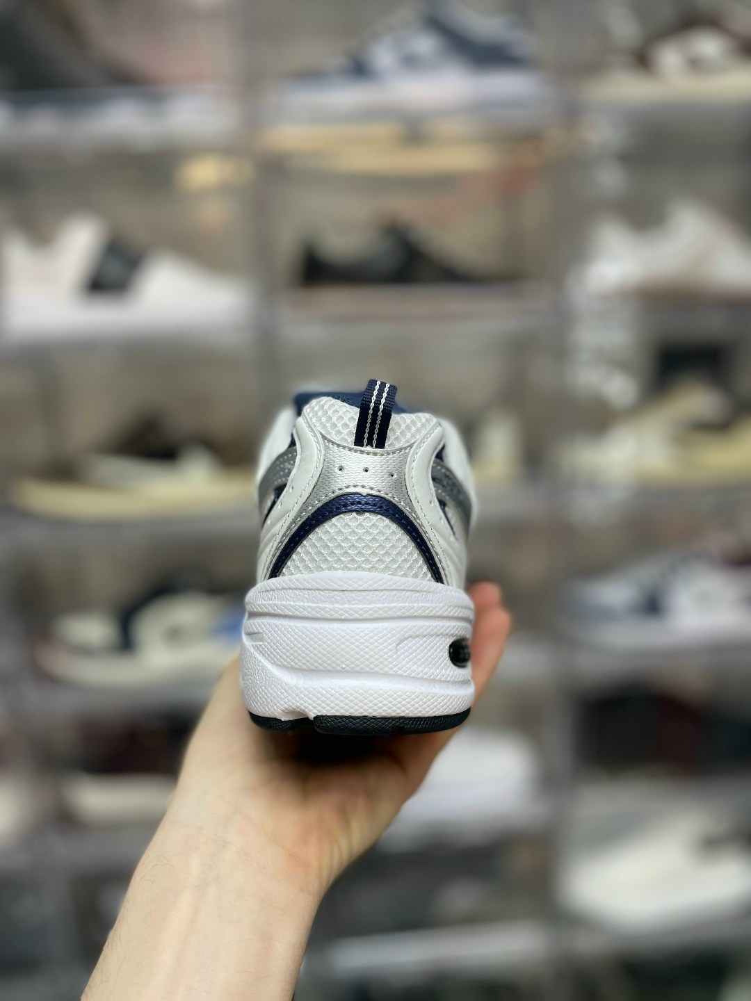 кроссовки new balance 530,new balance 530 white silver navy,кроссовки new balance,мужские кроссовки new balance 530,