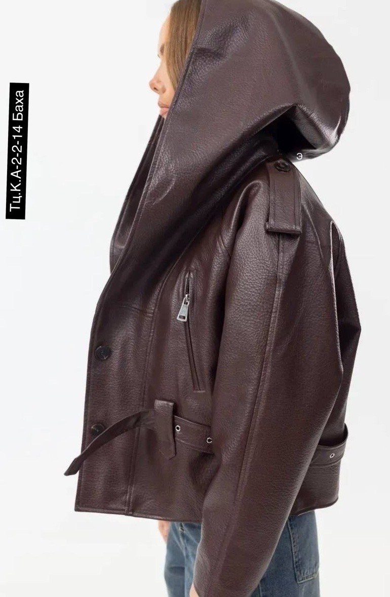 куртка косуха оверсайз демисезонная из искусственной кожи zarina,кожаная куртка,кожаная куртка женская,стильная куртка,куртка косуха оверсайз демисезонная из искусственной кожи zarina цвет темно-бордо
