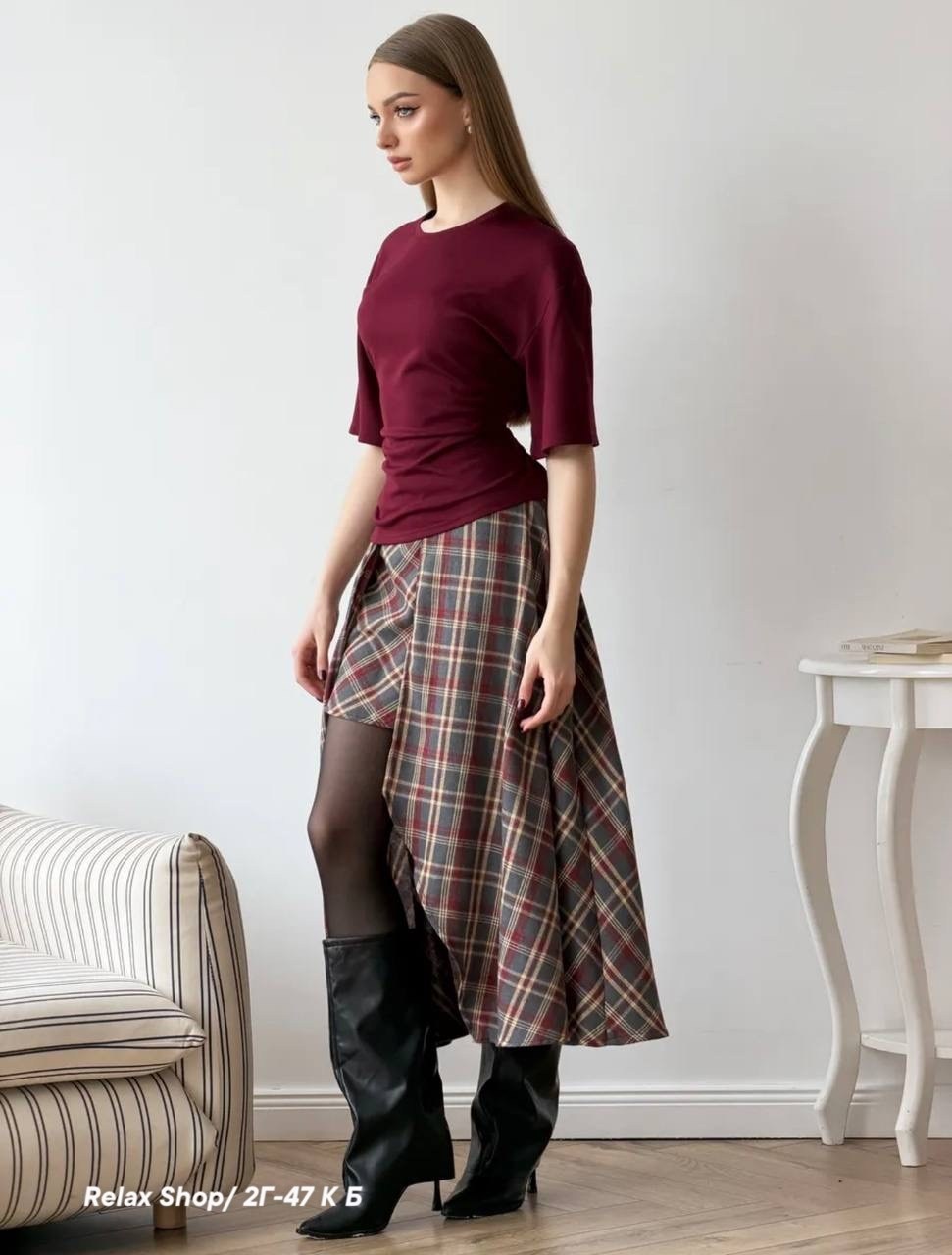 юбка в клетку,юбка длинная в клетку,клетчатая юбка,длинная юбка