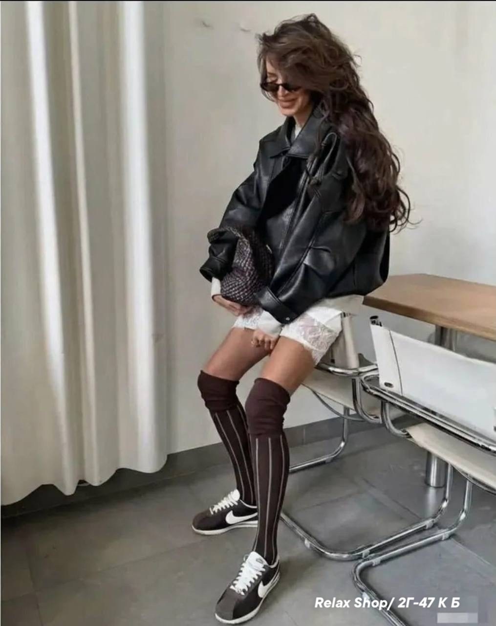 куртка-косуха из искусственной кожи оверсайз zarina,куртка-косуха из искусственной кожи оверсайз,куртка оверсайз кожаная,бомбер удлиненный оверсайз кожаная куртка-косуха saint shine,бомбер удлиненный