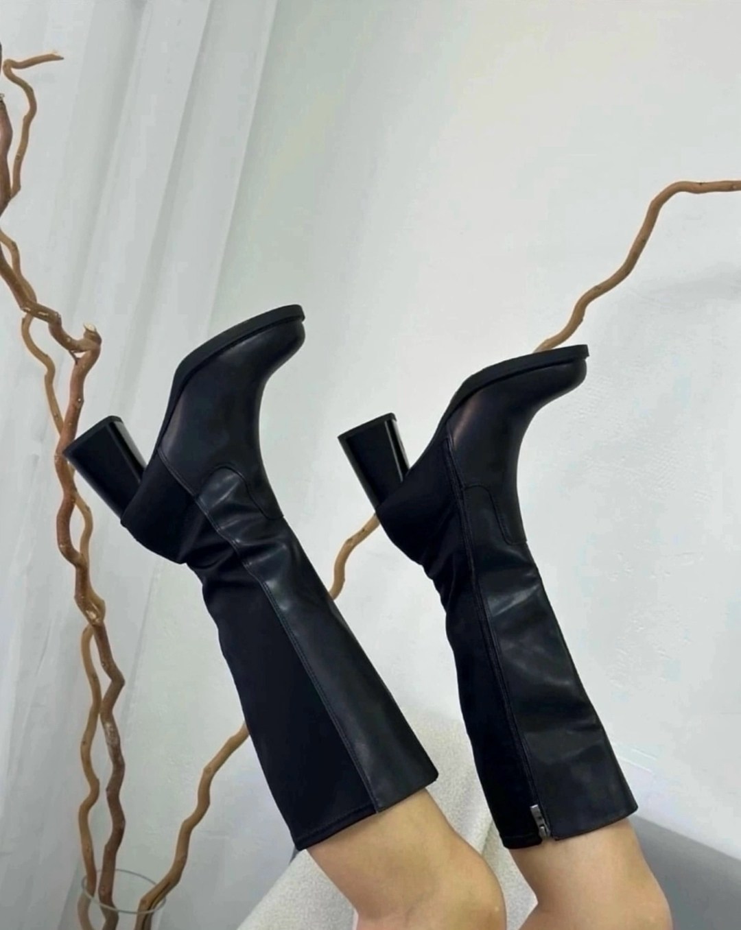 ,зимние женские сапоги,сапоги женские цвет черный,замшевые женские сапоги,сапожки