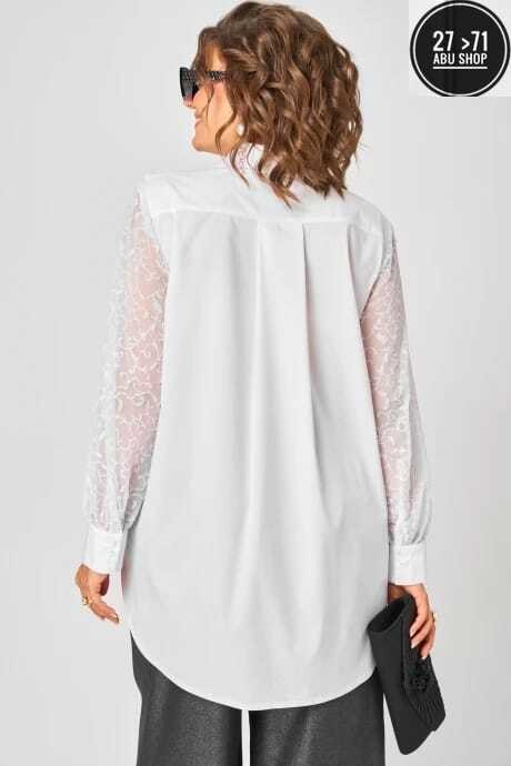 блуза eva grant,белая блуза,блуза svetlana-style 2168 белый_серый,блуза,белая блузка