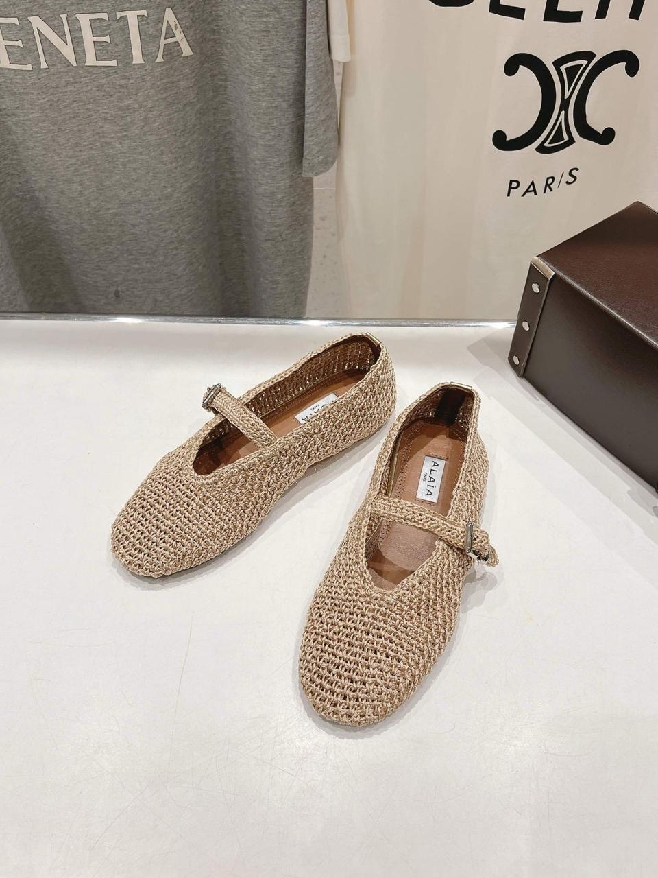 балетки alaia,,плетеные балетки,балетки,балетки женские