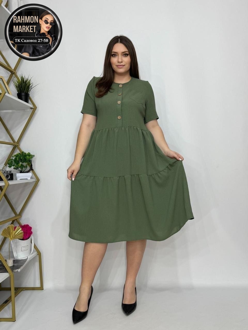женское платье свободного кроя,женские платья больших размеров,платья,платье женское зеленое,летнее женское платье