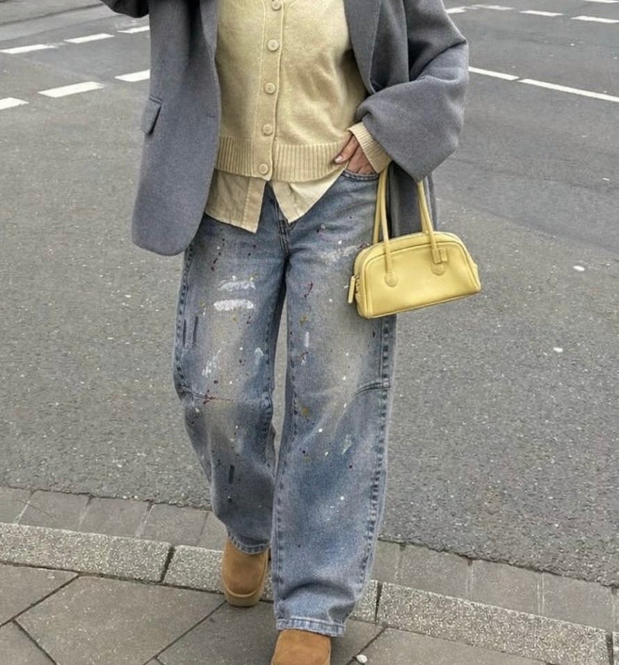 джинсовые брюки,модные джинсы,джинсы,женские джинсы,джинсы с рисунком