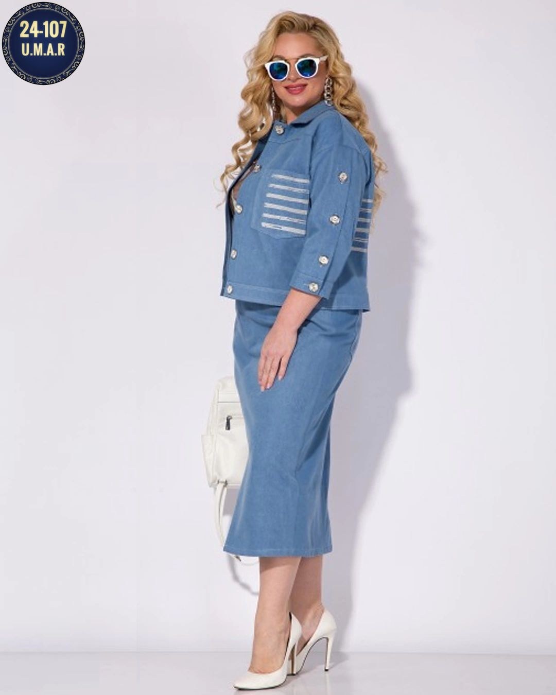 юбочный костюм лилиана 1285 н джинс,костюм лилиана арт. 1285н джинс женский комплект из денима,юбочный костюм лилиана 1285 н джинс размер 48-54,юбочные костюмы м1285н джинс лилиана размер 48 цвет голу