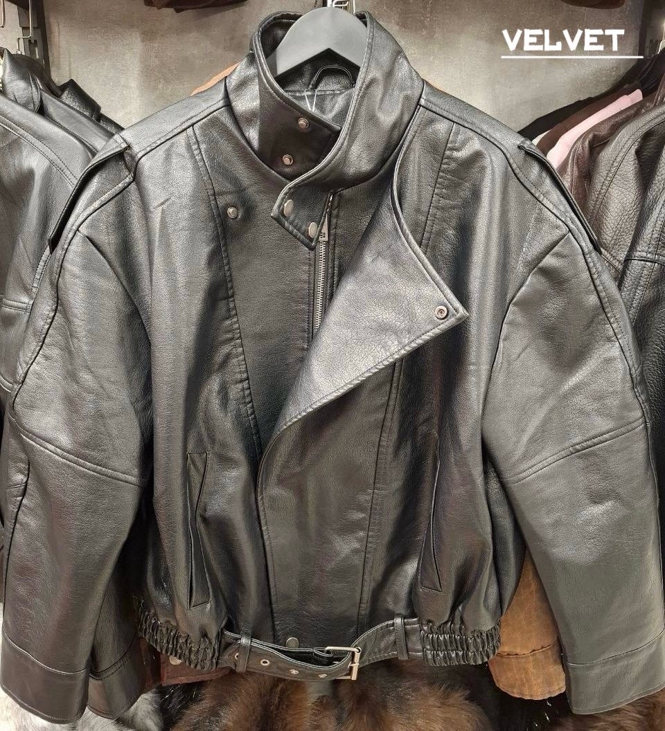 куртка косуха,косуха оверсайз демисезонная,кожаная куртка,кожаная косуха оверсайз варенка concept club,куртка кожаная женская