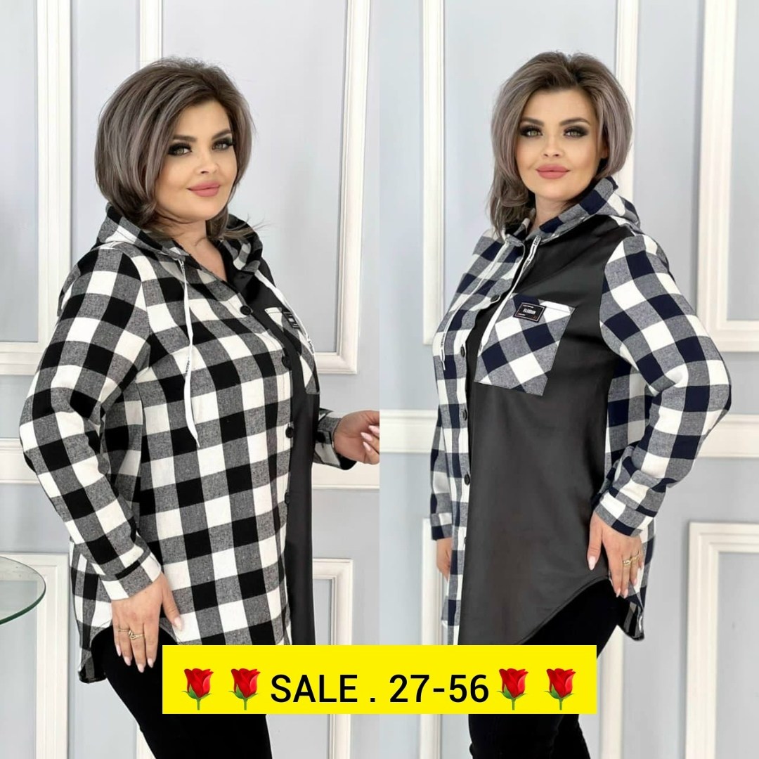 рубашка женская большие размеры,рубашка теплая в клетку удлиненная,туника рубашка,рубашка женская,ткань байка рубашка