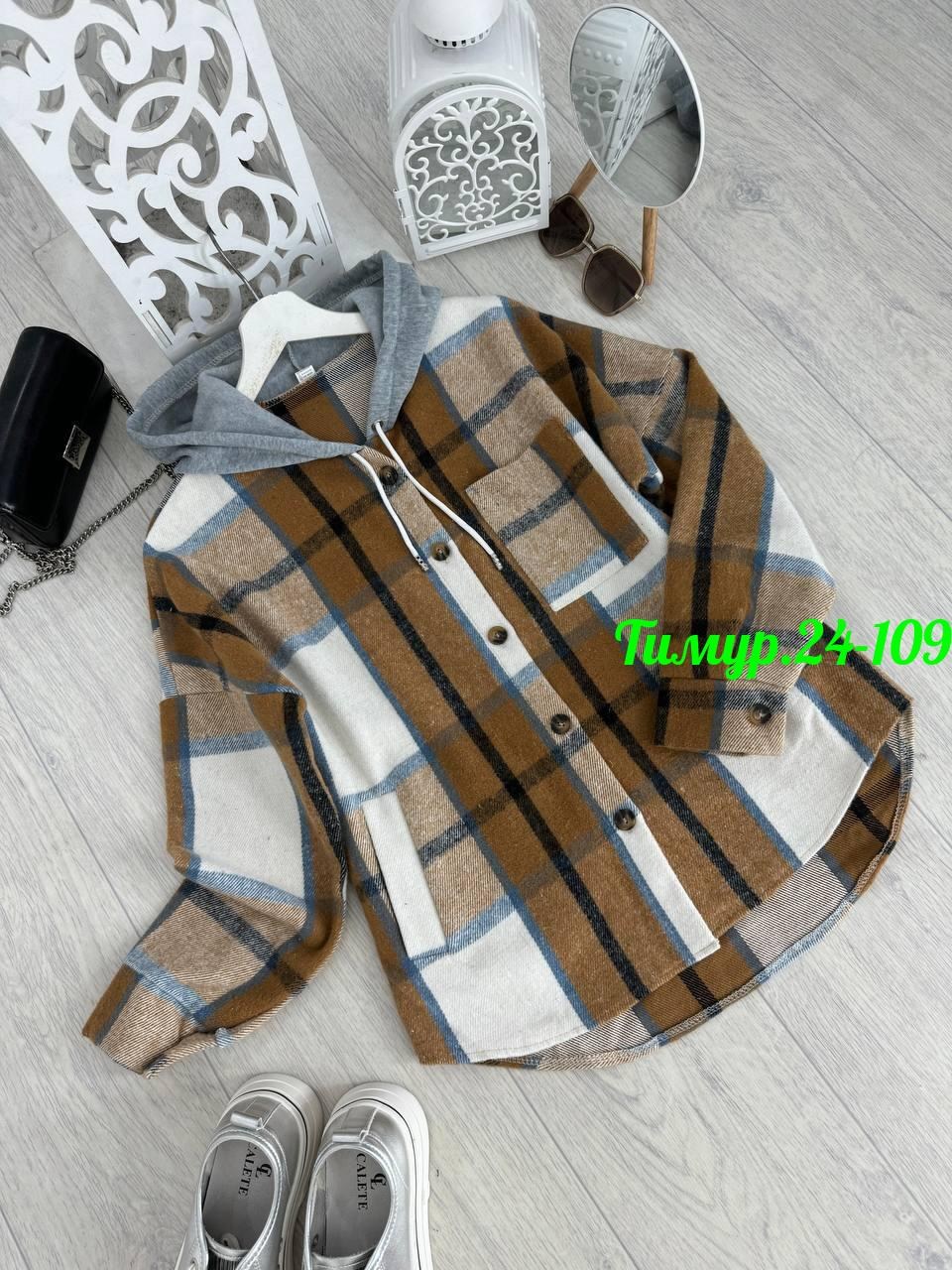рубашка теплая,рубашка с капюшоном,рубашка женская оверсайз теплая в клетку,рубашка женская,рубашка женская теплая