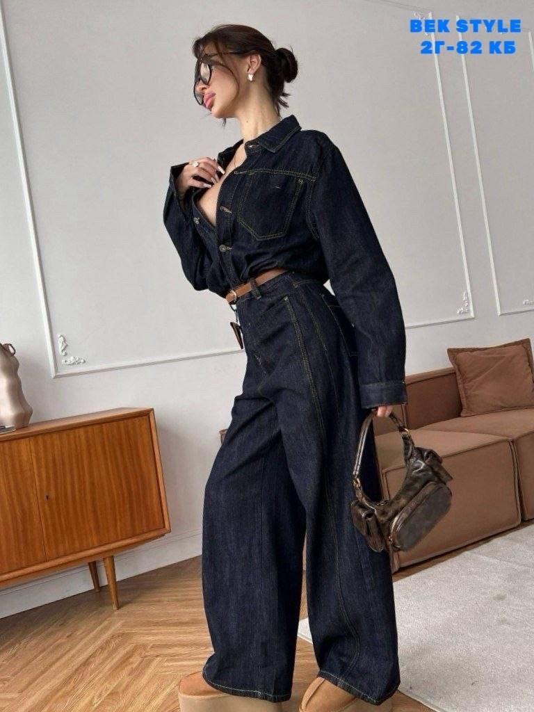 джинсовый брючный костюм,костюм джинсовый,джинсовые комбинезоны,комбинезон женский джинсовый,костюм двойка джинс