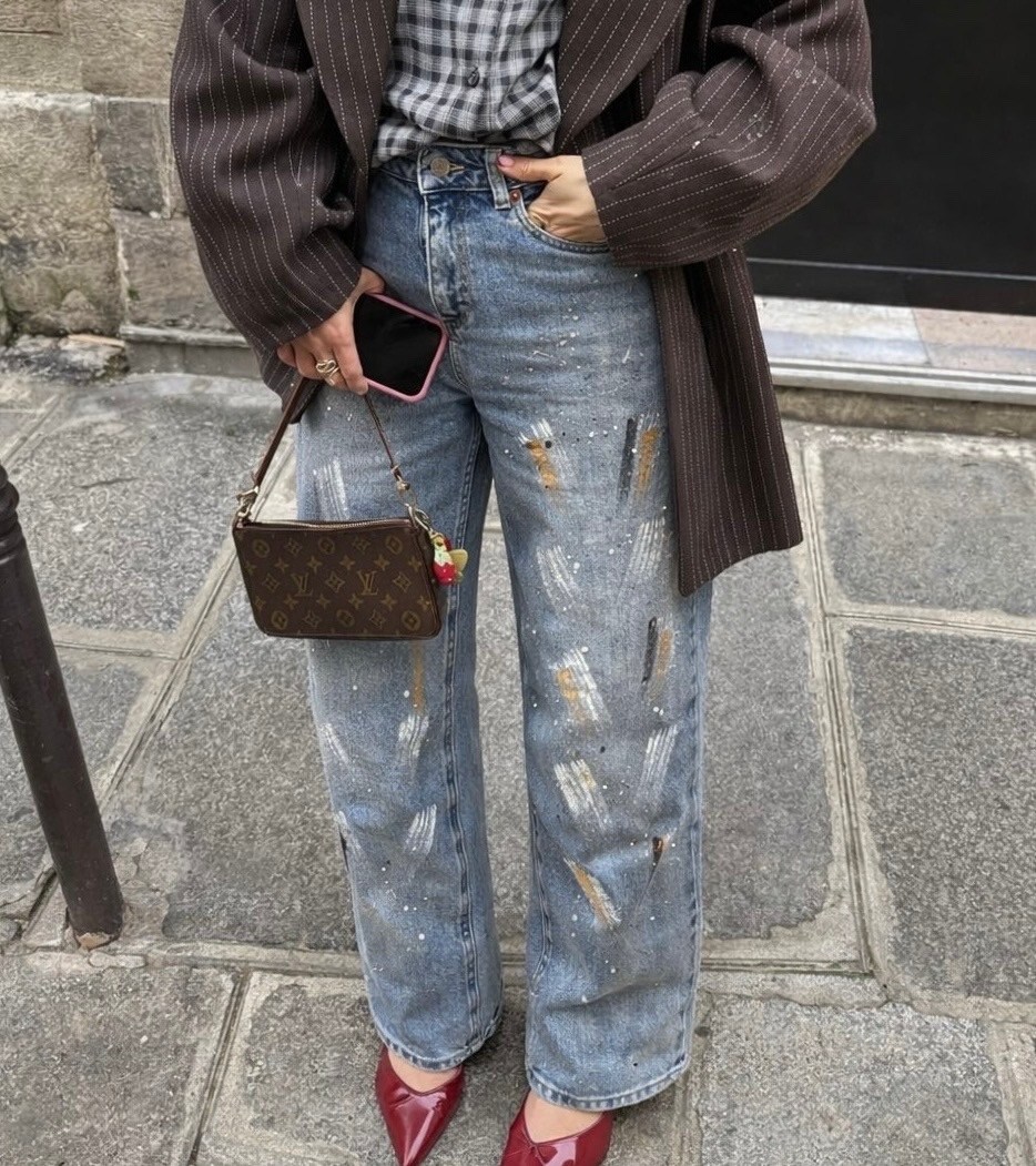 модные джинсы,джинсы широкие,джинсы свободного кроя,мода стиль,джинсовые брюки