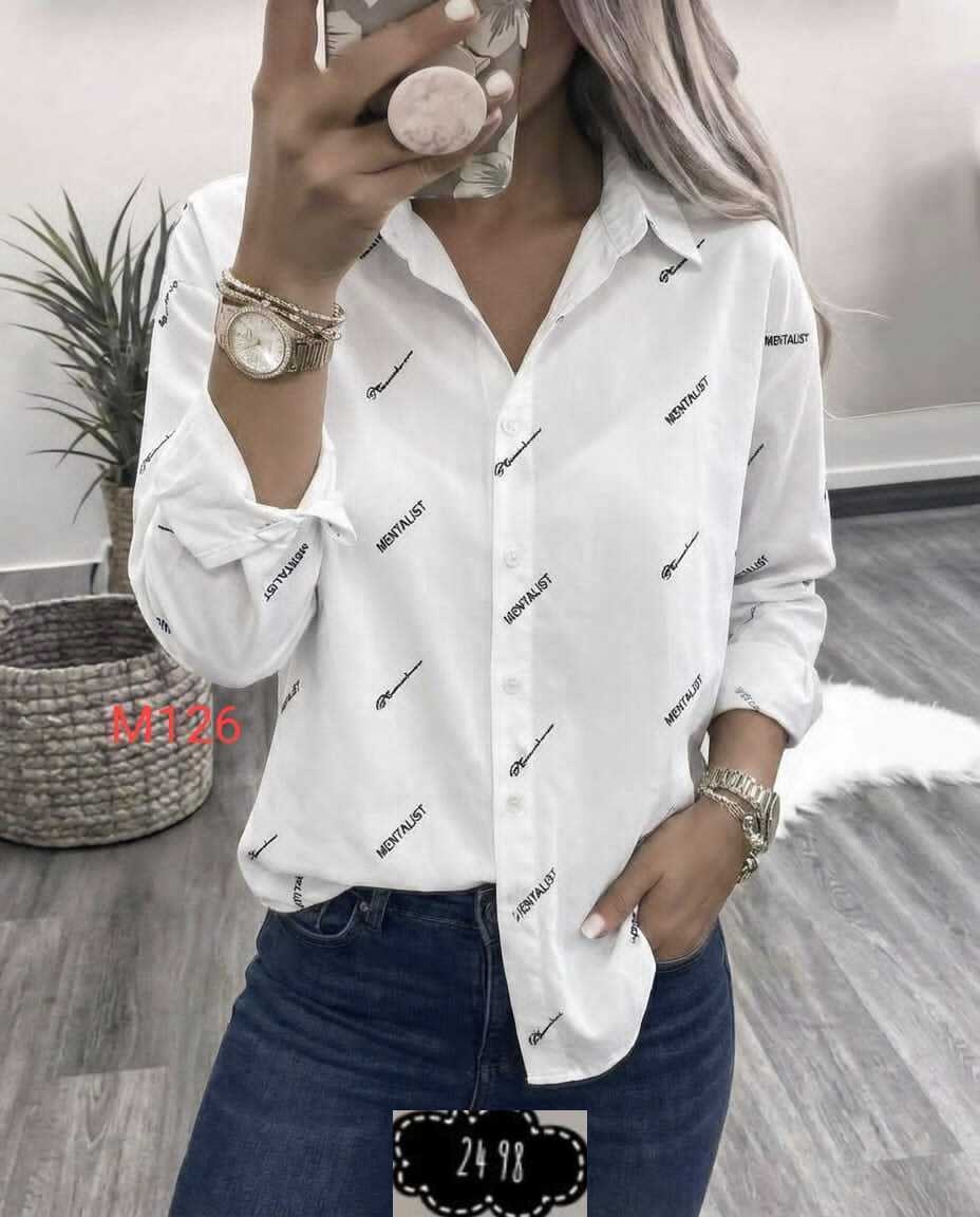рубашка женская 6506 надписи др белая,рубашка женская,рубашка блузка,женская блузка рубашка,рубашка женская стильная