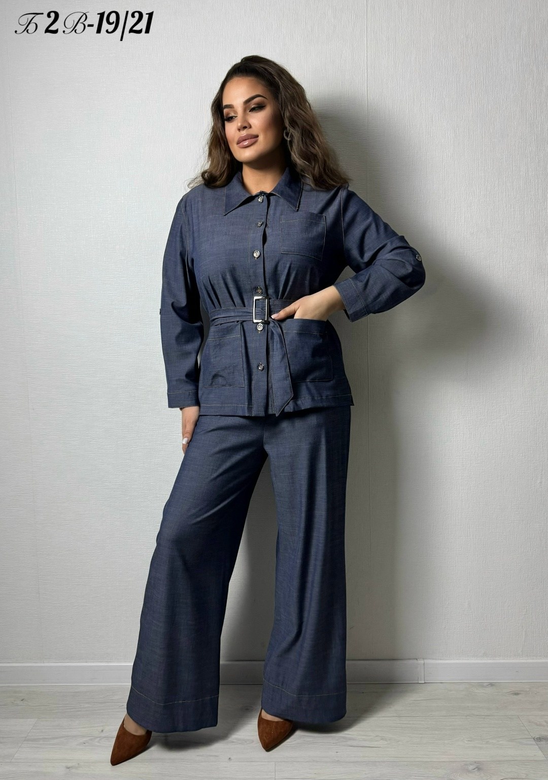 костюм брючный vilena 1053 серый,женские брючные костюмы,костюм женский,брючный комплект,костюм с брюками