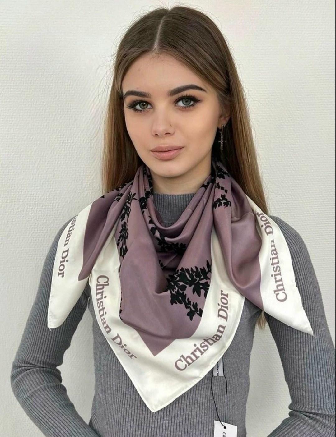 брендовый платок,женские платки,брендовый платок dior,платки шелковые,новинки платок