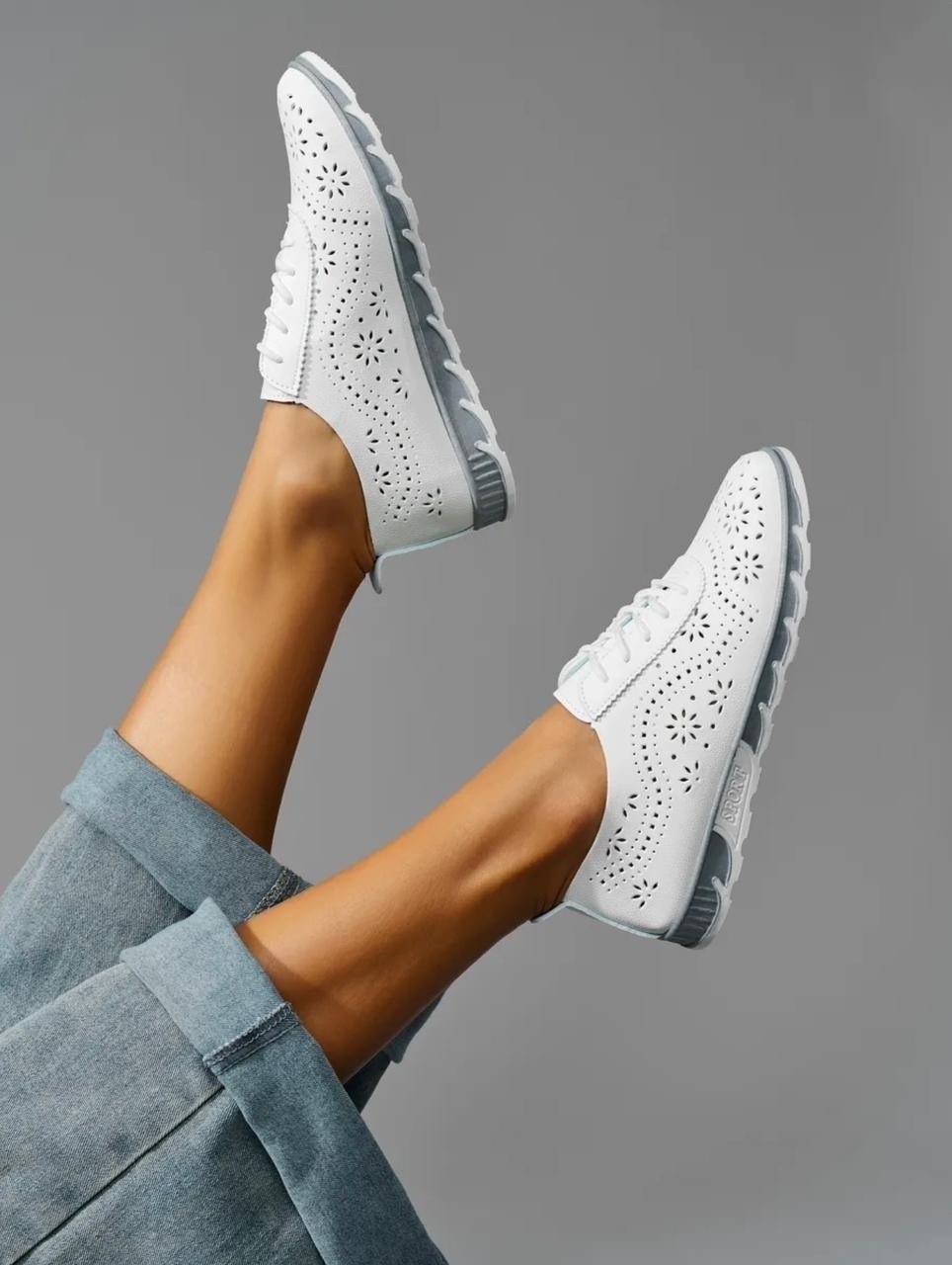 ,кеды женски,кроссовки женскиe,мокасины с перфорацией,кеды с перфорацией