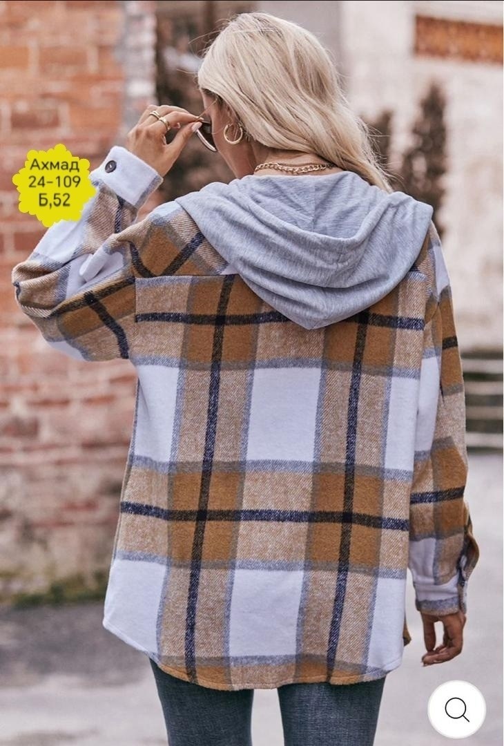 рубашка с капюшоном,рубашка в клетку,пальто в клетку,рубашка женская,клетчатая куртка