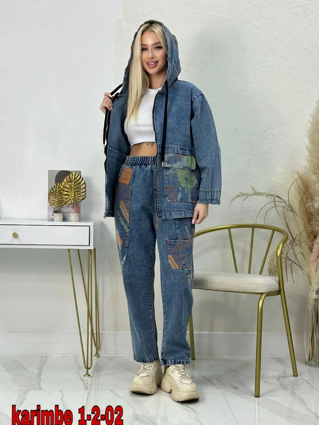 костюм джинсовый женский glentina 372053283,двойка-костюм джинсовый karim benjama,костюм джинсовый брючный,костюм джинсовый женский glentina,женский джинсовый костюм