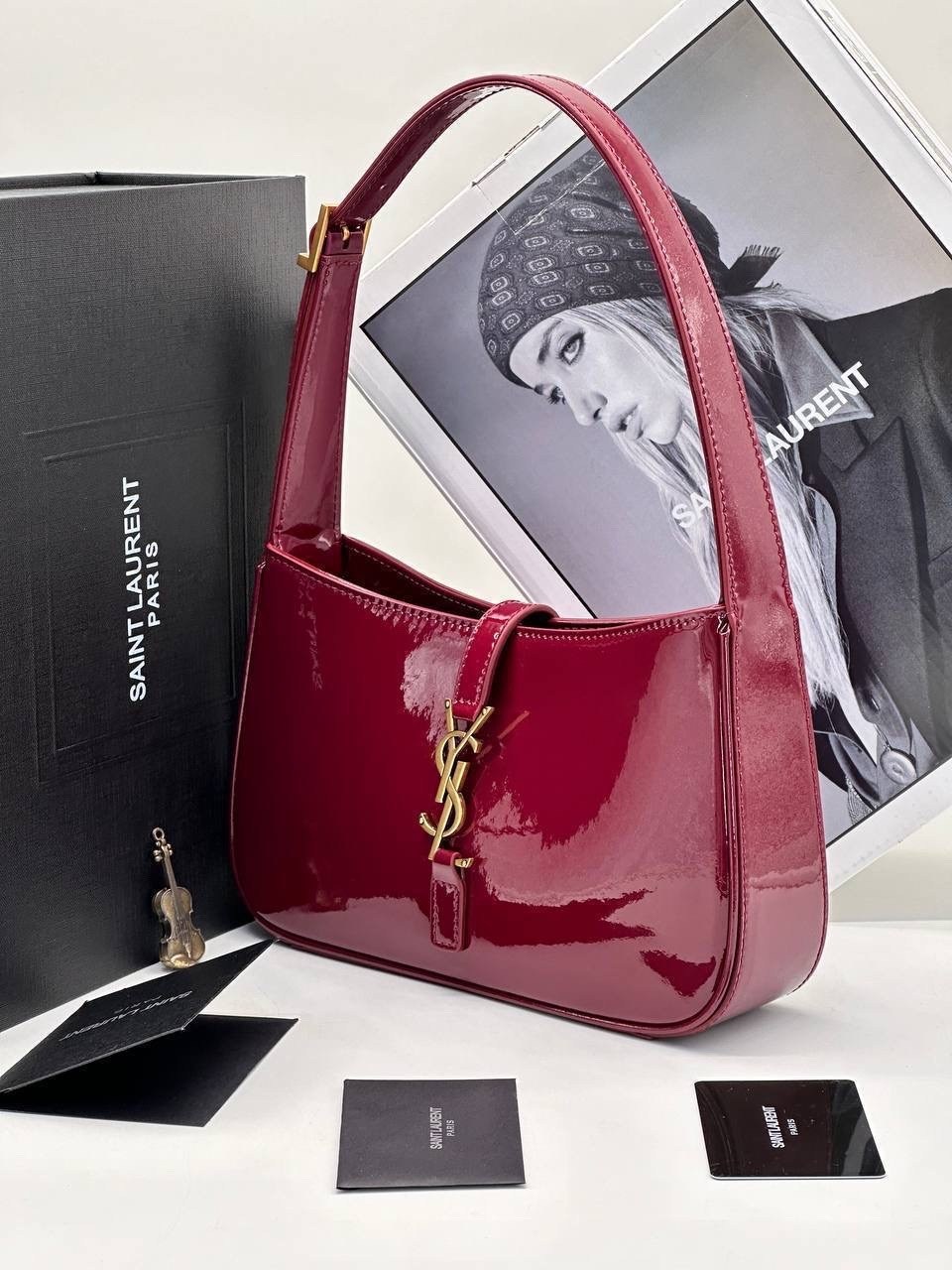 женская сумочка,женская сумка,женская сумка-кошелек ysl saint laurent,сумка бордовая,модная сумка