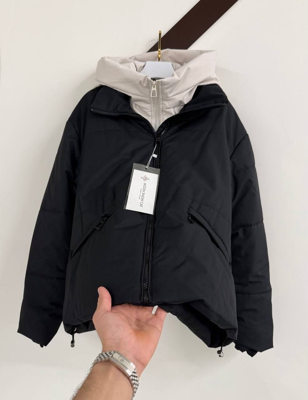 демисезонная женская куртка,куртка демисезонная с капюшоном yll 259622837,демисезонная куртка,куртка демисезонная с капюшоном yll цвет молочный,куртка демисезонная с капюшоном lady soul