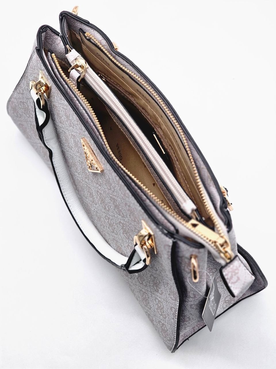 женская сумка guess,сумка guess,сумка guess белый,сумка-тоут guess noelle бежевая,сумка тоут guess