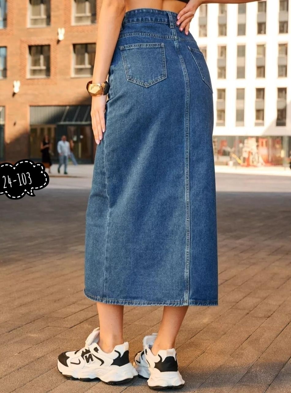 юбка миди джинсовая с разрезом спереди ниже колен,юбка джинсовая длинная с разрезом миди mirari,юбка джинсовая с разрезом,джинсовая юбка,юбка джинсовая женская