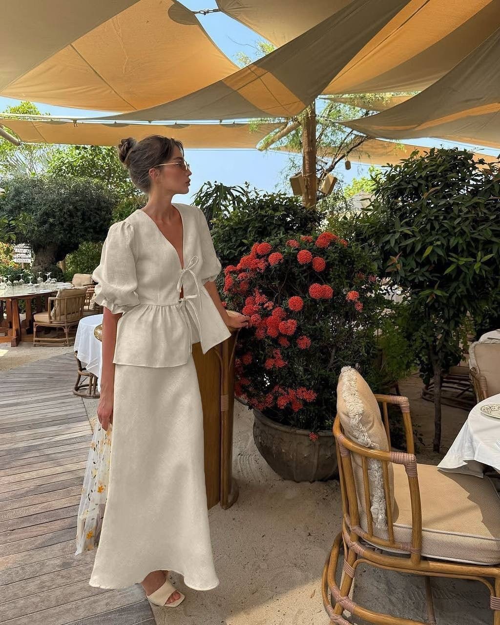 летний костюм женский,женские костюмы с юбкой,элегантный наряд,летний костюм с юбкой,летний костюм с юбкой и топом