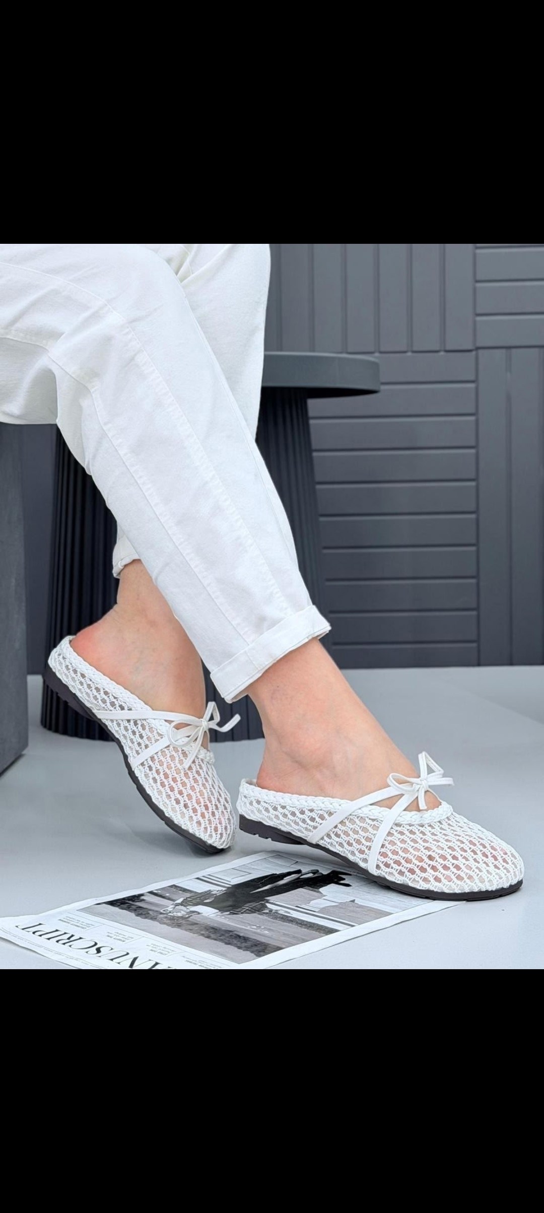 женские тапочки,вязаные тапочки,,летние тапочки,шлепанцы женские с перфорацией