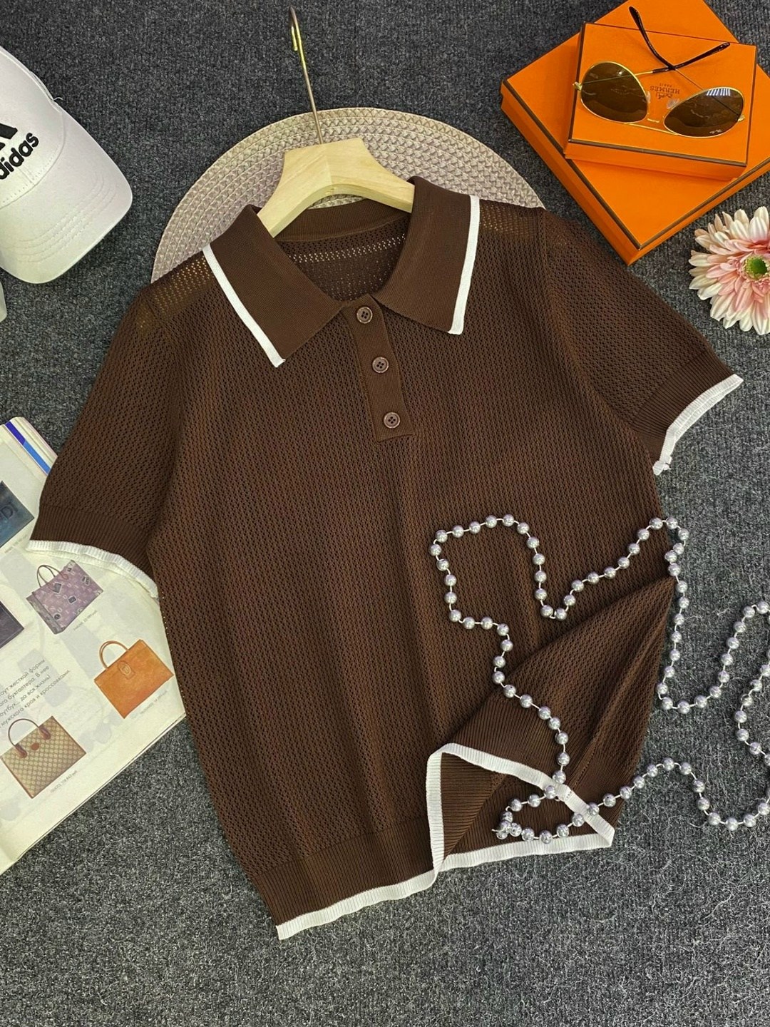 женская кофта,поло кофта,толстовка кофта,джемпер в стиле поло,вязаная блузка