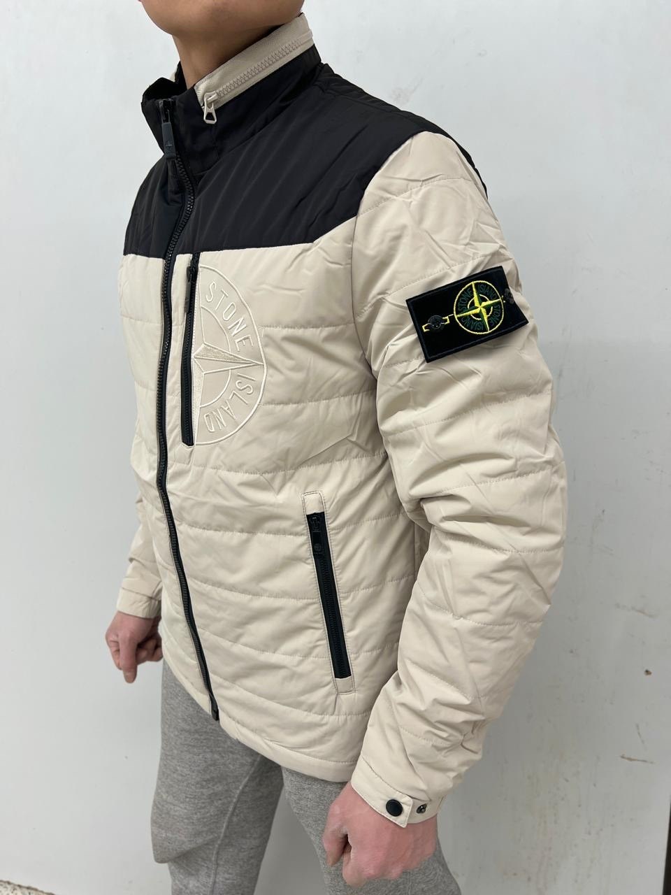 зимняя куртка stone island,мужская куртка stone island,куртка-пуховик stone island,зимний пуховик куртка stone island хаки,стон айленд куртка