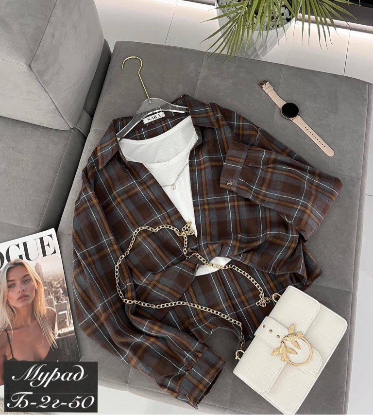 рубашка в клетку с майкой beststyle,рубашка в клетку,женская рубашка,рубашка теплая,женская рубашка в клетку