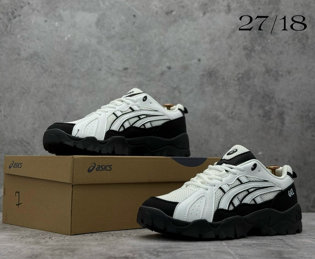 asics низкие повседневные кроссовки gel-truck с противоскользящей амортизацией белые черные,кроссовки-gel-pickax asics,кроссовки asics gel,кроссовки asics,asics мужские кроссовки