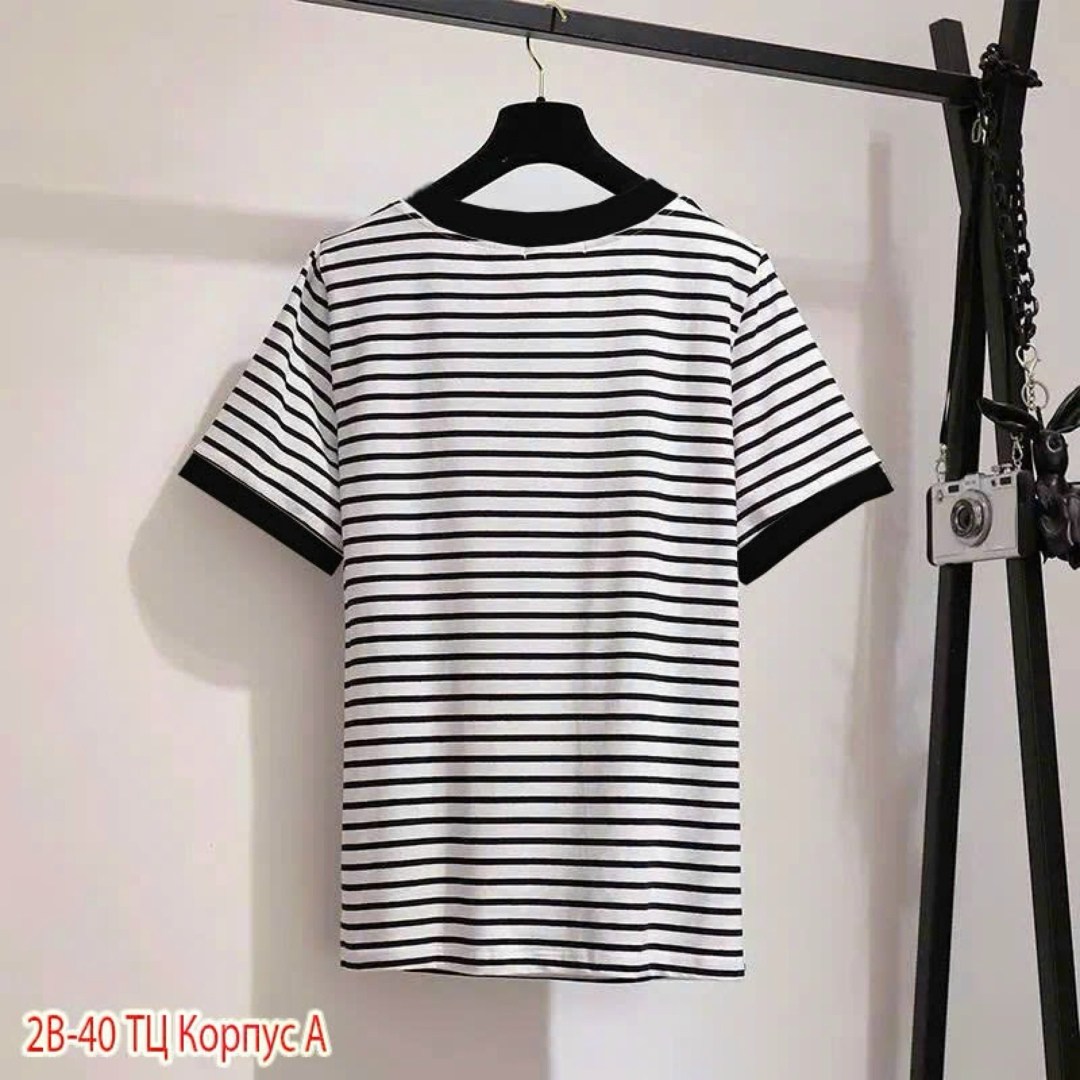 футболка в полоску,футболки комплект,полосатая футболка,футболки женская,свободная футболка в полоску