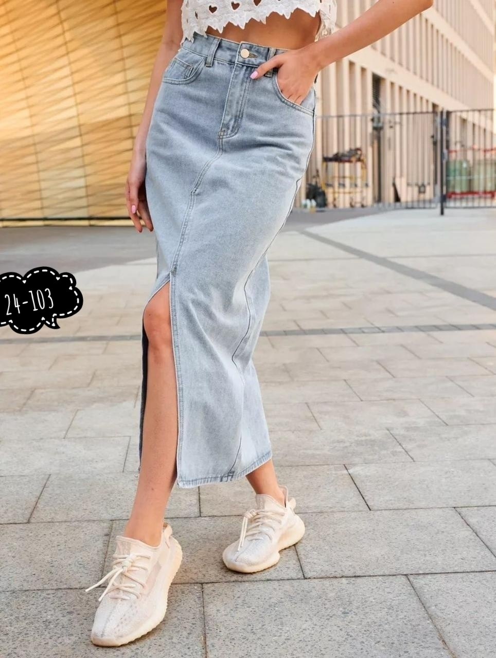 юбка миди джинсовая с разрезом спереди ниже колен,юбка джинсовая длинная с разрезом миди mirari,юбка джинсовая с разрезом,джинсовая юбка,юбка джинсовая женская