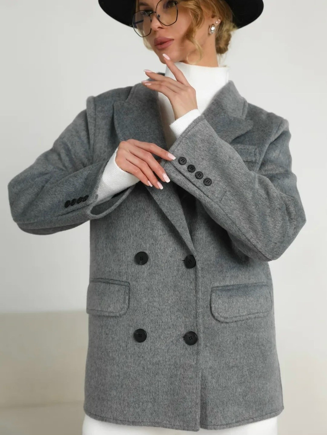 полупальто,пальто двубортное серое из пальтовой шерсти dava 7005,пальто пиджак,пальто dava 7005 серый,серое пальто