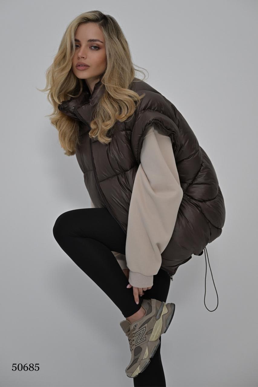 куртка демисезонная короткая оверсайз без капюшона tesvi & bosobu,жилет розовый,куртка оверсайз,жилетка,куртка демисезонная