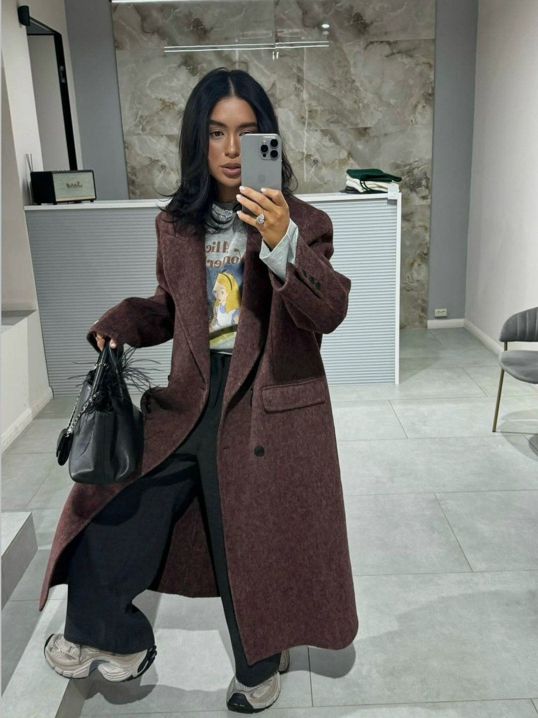 стильное пальто,пальто женское демисезонное коричневое paltoclub,пальто шоколадного цвета,шерстяное пальто,пальто женское lichi